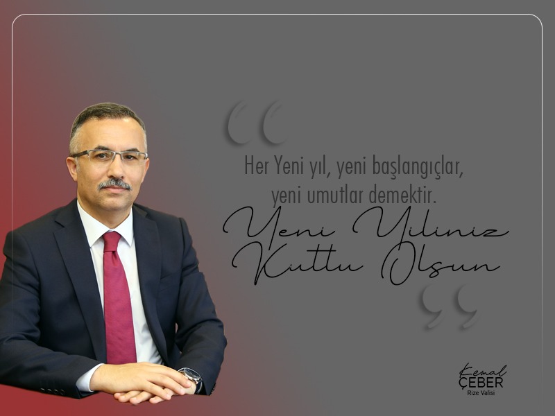  Vali Kemal Çeber Yeni Yıl Mesajı