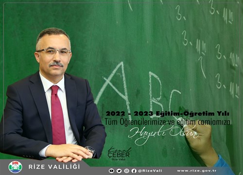 Vali Kemal Çeber'in 2022-2023 Eğitim ve Öğretim Yılı Mesajı