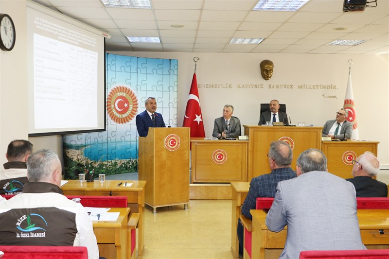 Rize İl Özel İdaresi 2023 Yılı Faaliyet Raporu Kabul Edildi