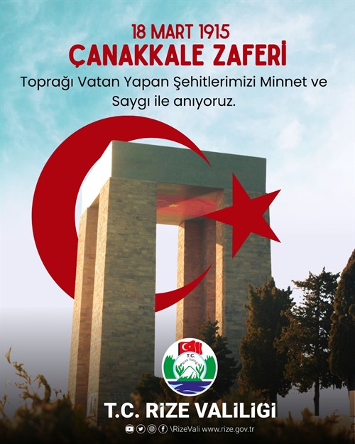 Vali Baydaş'ın "18 Mart Çanakkale Zaferi ve Şehitleri Anma Günü" Mesajı ...